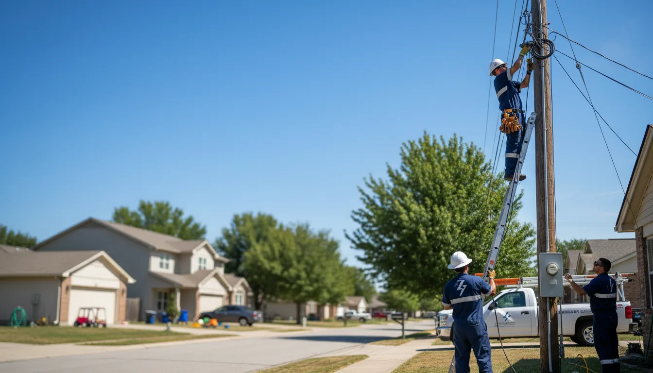 Residential electrician providing installation services in Viola, DE